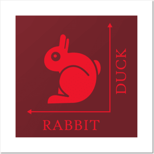 Duck Rabbit Illusion Posters and Art